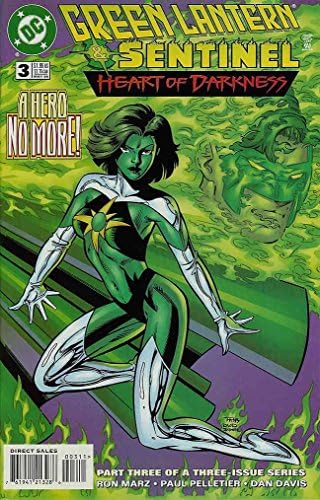 Green lantern / Sentinel: Сърцето на мрака 3 VF / NM ; комикс на DC