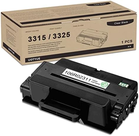 Workcentre 3315 3325 Тонер касета - UOTY 1 опаковка Черен голям Капацитет 106R02311 за подмяна на тонер за принтер Xerox WorkCentre 3315 3325 3315DN 3325DN 3325DNI