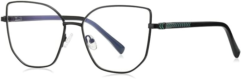 Квадратни Очила за четене RESVIO за Жените В Мъжки Метална Рамка, Ръчно изработени за четене Котешко око Черно