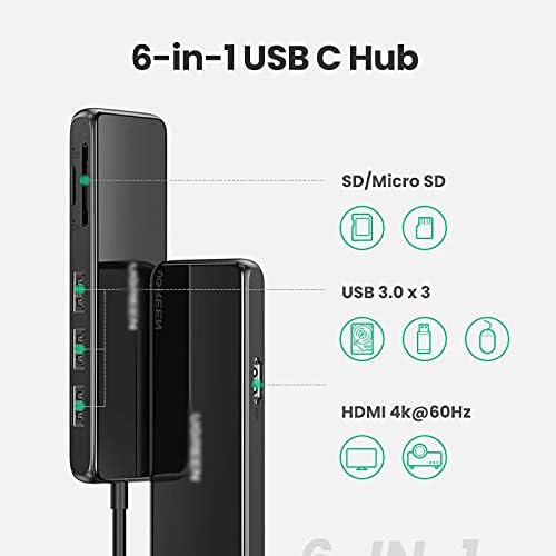 USB C HUB 4K @ 60Hz/30Hz Type-C за HDMI и Няколко USB 3.0 USB Адаптер-C 3.1 Ивица на Порта Type-C HUB