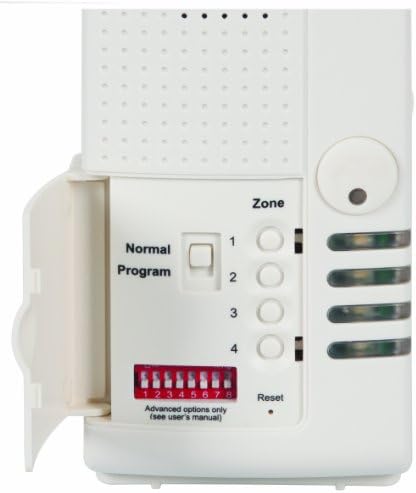 Safety Technology International, Inc. STI-V34760 Безжичен Външен детектор на движение, 4-канальным глас приемник (произнася 53 думи на английски или испански език)