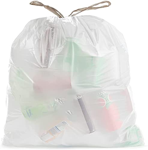 Алуминиеви и Пластмасови Кухненски Торби за боклук с обем 33 литра, обем 1 MILS Черен на цвят, с завязками -