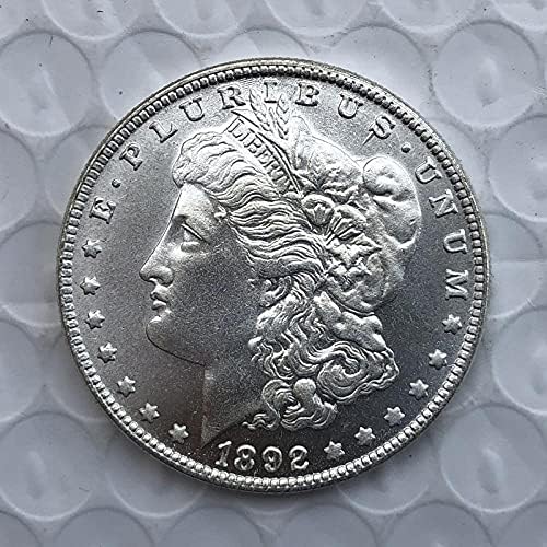 Версия 1892S Съединените Щати Морган Монета Реплика Възпоменателна Монета със сребърно покритие Занаяти Чуждестранни