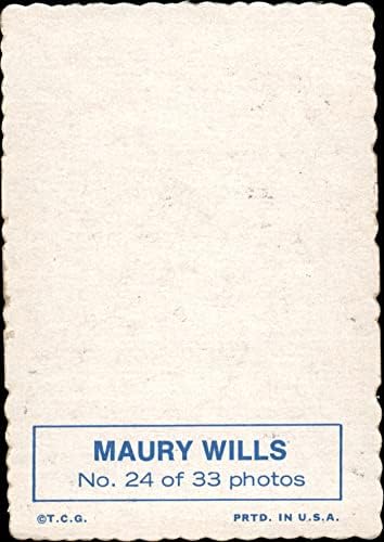 1969 Topps 24 Мори Уилс Монреал Экспос (Бейзболна картичка) NM / MT Изложения