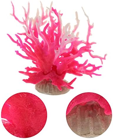 Декор за кораловите рифове VOCOSTE, кухненски интериор от изкуствени корали за резервоар, розов, бял, 6,5x5,83