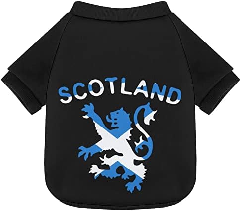 Hoody FunnyStar Lion Мултиплатинената Scotland с Шотландски Принтом за Домашни Любимци и Флисовым Пуловером,