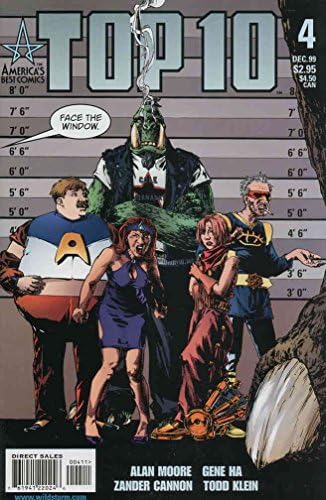 Топ 10 на брой 4 на версия VF / NM; Най-добър комикс Америка | Алън Мур