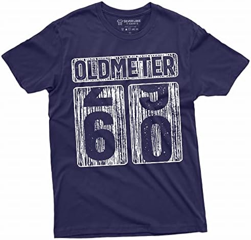 Мъжка тениска за Честването на 60-годишнината от Рождението на Забавна Тениска с Одометром, Възрастова Тениска