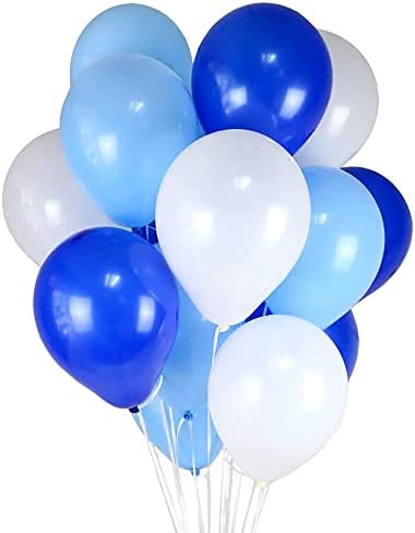 Светло Синьо Латексный Балон 12 инча, 100 бр., Небето Сини Балони за Парти, Рожден Ден, Сватби, Празнични Украси,