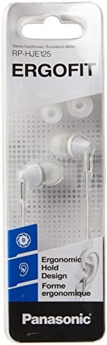 Жични слушалки Panasonic - Опънат, Бяла (RP-HJE125-W)