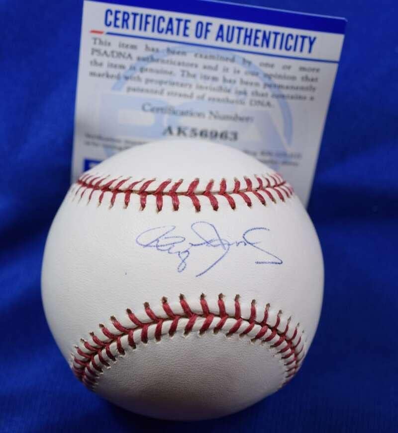 Роджър Клемънс PSA ДНК Coa Автограф Висша Лига OML Подписан Бейзбол 1 - Бейзболни топки с Автографи