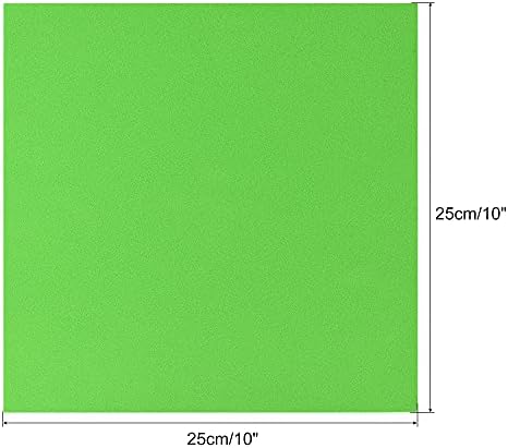 uxcell Зелени Листа пяна EVA 10 x 10 Инча Дебелина 3 мм, за да работи САМ, 8 бр.