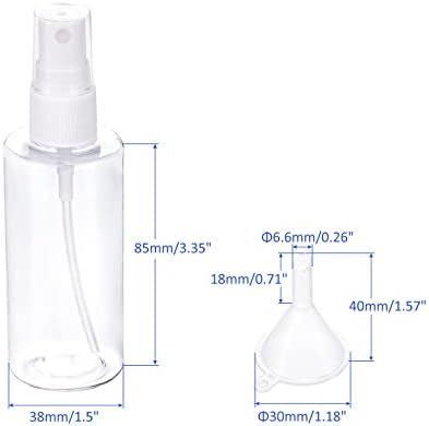 M METERXITY 6 Опаковки Прозрачен Пластмасов флакон с помпа-дозатор - Шампоан, Лосион, Празни Контейнери за пръскане