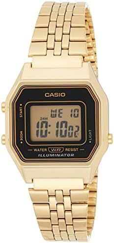 Дамски ретро-часовници Casio Среден размер на златист цвят LA-680WGA-1DF