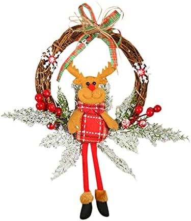 Декор на верандата Признаци на Състава от Гирлянди Коледна Украса Коледен Венец Декоративен Венец Наметало Шал