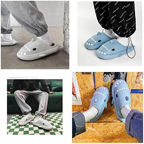 CYSTYL/Домашни чехли за жени, Джапанки с Акули, Мъжки възглавница, пързалка с изображение на Животно, Зимни