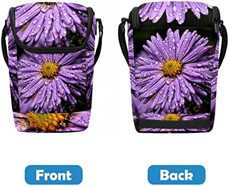 Дамски Чанта за обяд GUEROTKR, Кутия за Обяд за мъже, Мъжки Кутия за Обяд, лилаво модел във формата на цвете-хризантема