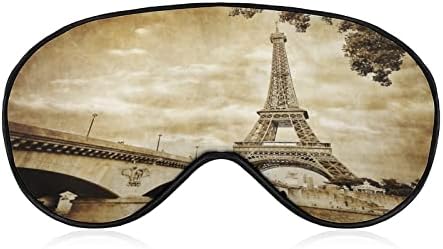 Реколта Парижката Айфеловата Кула, Маска За Сън Със Завързани Очи, Красиви Сенки За очи, Забавен Нощен Калъф