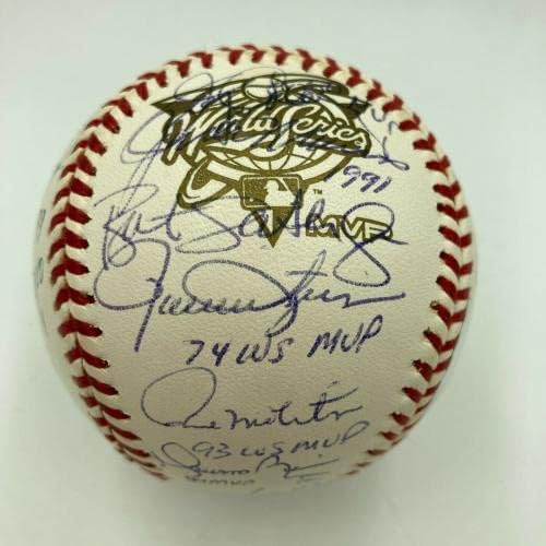 РЕДКИ Бейзболни Топки с Автографи на MVP на Световните серии по 24 Sigs Мариано Ривера PSA DNA - Бейзболни топки