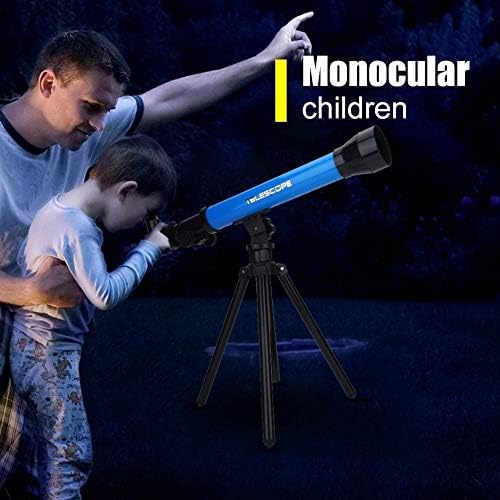 Телескоп Raxinbang за начинаещи деца, Туристически очите, Оборудван с 20-кратными, 40-кратными, 60-кратными Сменяеми окулярами, Преносим туристически телескоп със статив, ?