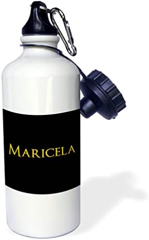 3дРоза Марисела е Популярно женско име в Америка. Жълто черните. - Бутилка с вода (wb_356412_1)