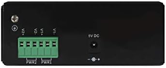 Промишлен оптичен Gigabit Ethernet порта HGW-401S - 4X RJ-45 +1x SFP, монтиране на DIN-шина, от -40 до +75 градуса
