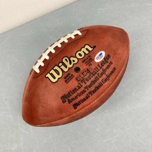 Хоуи Лонг подписал договор с Wilson NFL Football Game PSA DNA COA - Футболни топки с автографи