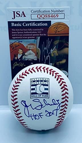 Играта на топка с логото на John Schuerholz Braves Рояли с автограф HOF С Надпис JSA - Бейзболни топки с автографи