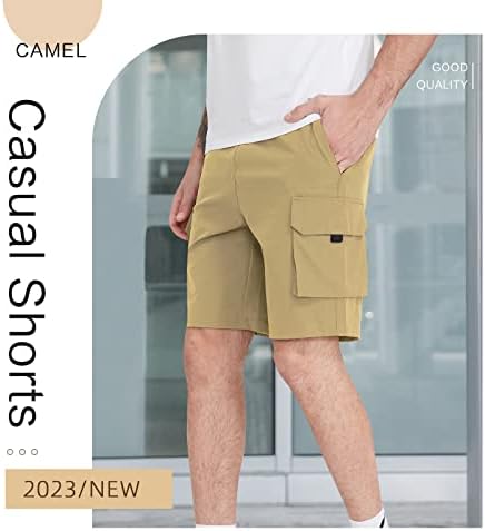 Мъжки Туристически Панталони-Карго CAMEL CROWN с Еластична гумена лента За Кръста, бързо съхнещи Леки къси Панталони