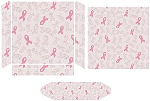 Информираността за рака на гърдата Розови Панделки Скъпа Стикер Защитник на Кожата Тънък Калъф за PS-4 Slim/PS-4