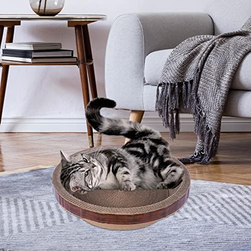 Leefasy Cats Scratcher Картонена Подложка за Драскотини от Велпапе, с Разтегателен диван за Хол, Подложка за