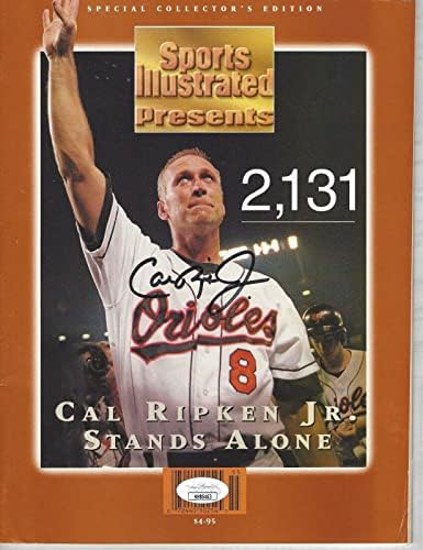 Cal Ripken Jr Autograph Sport Illustrated edition Collector, Сертифицирано Jsa - Списания MLB с автограф