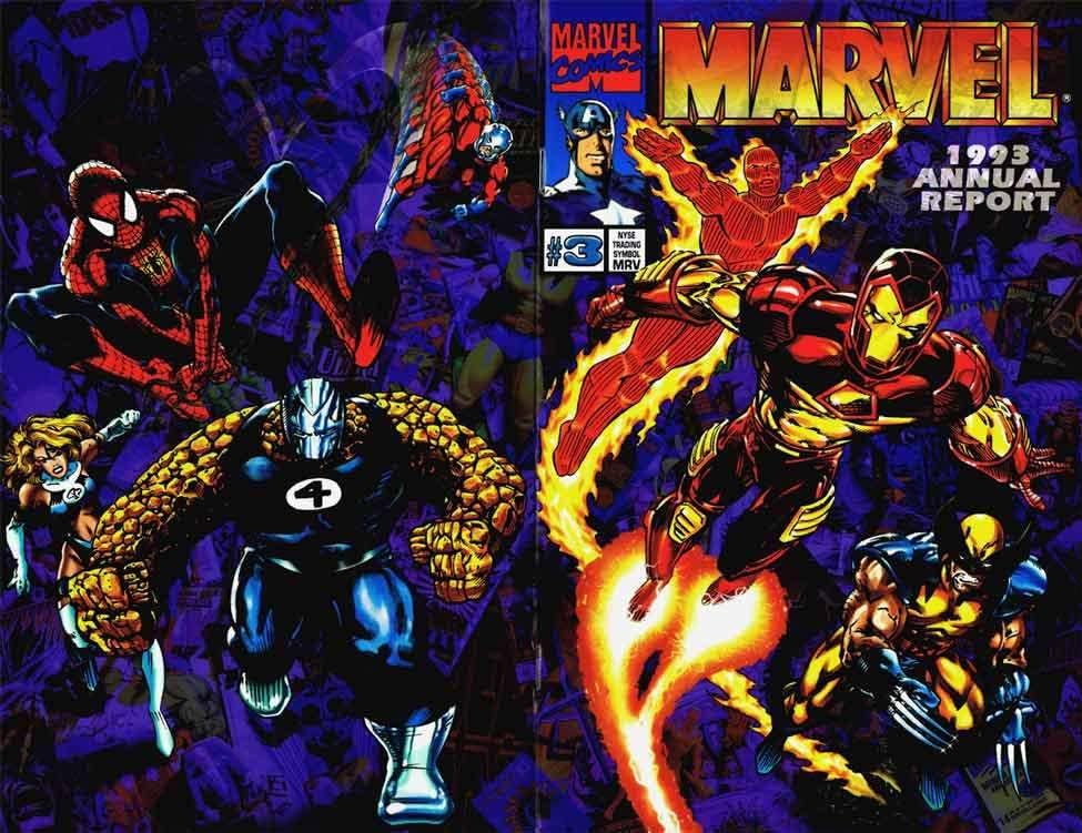 Годишен доклад на Marvel 1993 VF / NM; комикс на Marvel
