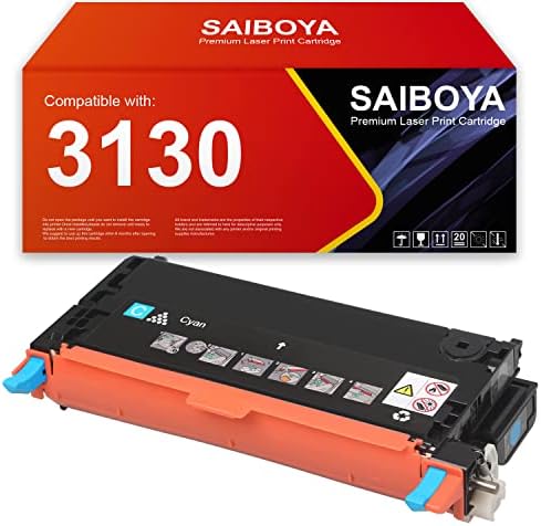 SAIBOYA Рециклирани 1PK висока производителност на тонер касета със син тонер 3130 за подмяна на касетата Dell
