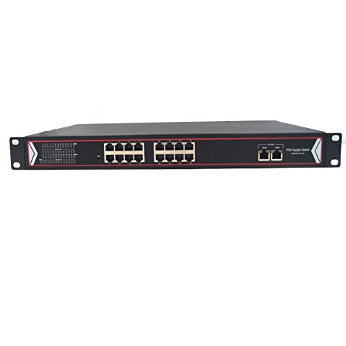 16-port switch PoE Primeda (16 гигабитови порта PoE + 2 gigabit Ethernet канал за свързване към мрежата) неуправляван