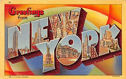Поздрави от Ню Йорк, пощенска Картичка