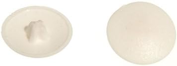 20 x Защелкивающихся кепета POZI Бели на цвят за МОНТАЖ на винтове № 6 и № 8