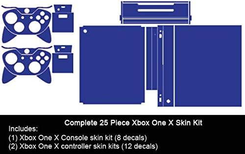 Sky Chrome Mirror - Vinyl стикер Mod Skin Комплект от System Skins - Съвместима с Microsoft Xbox One X (XB1X)