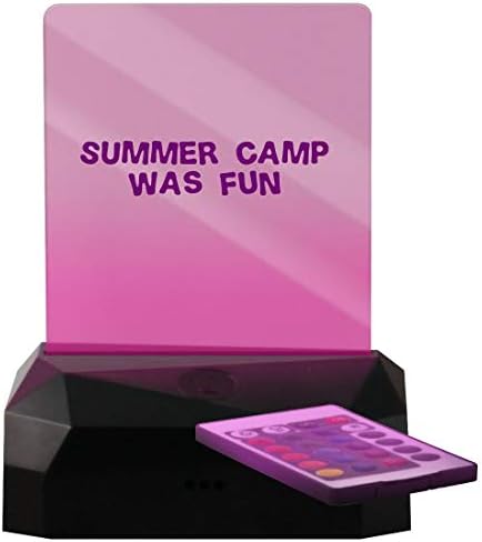 Летен лагер - това е забавно - Светодиодна Акумулаторна табела с подсветка Edge USB