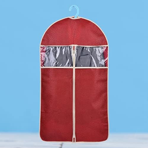 Cabilock 2pcs L Висококачествен калъф с релефно, чанта, тъмен органайзер за съхранение, червен калъф за костюми,