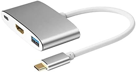 JRDHGRK USB-хъб USB C към HDMI-Съвместим Високоскоростен hub USB3.0 5 Gbit/s С поддръжка на видео 4k 60 W Type