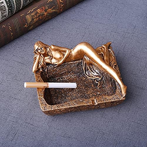 qiguch66 Секси Дамски Пепелник За Цигари, Красива Статуетка За Къпане, Пепелник за Пушачи и за Домашен Офис,